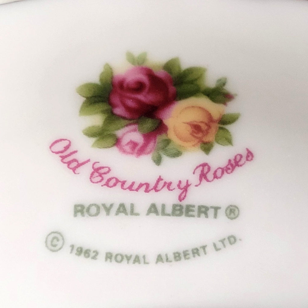 Vtg Royal Albert Old Country Roses 4" Musical Teacup, Canon D Johann Pachelbel