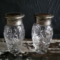 Vtg Ralph Lauren Safari Climate Response Bottles Silver-Tone Lids Set Of 2 Empty