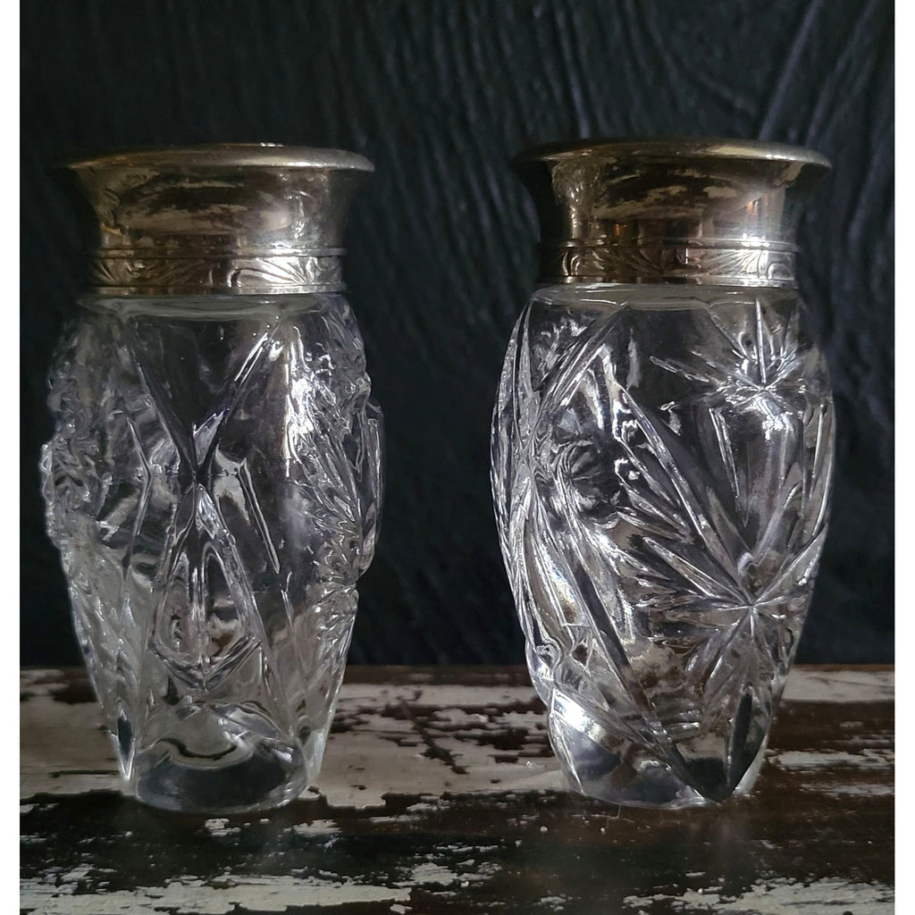 Vtg Ralph Lauren Safari Climate Response Bottles Silver-Tone Lids Set Of 2 Empty
