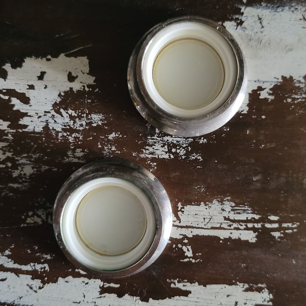 Vtg Ralph Lauren Safari Climate Response Bottles Silver-Tone Lids Set Of 2 Empty