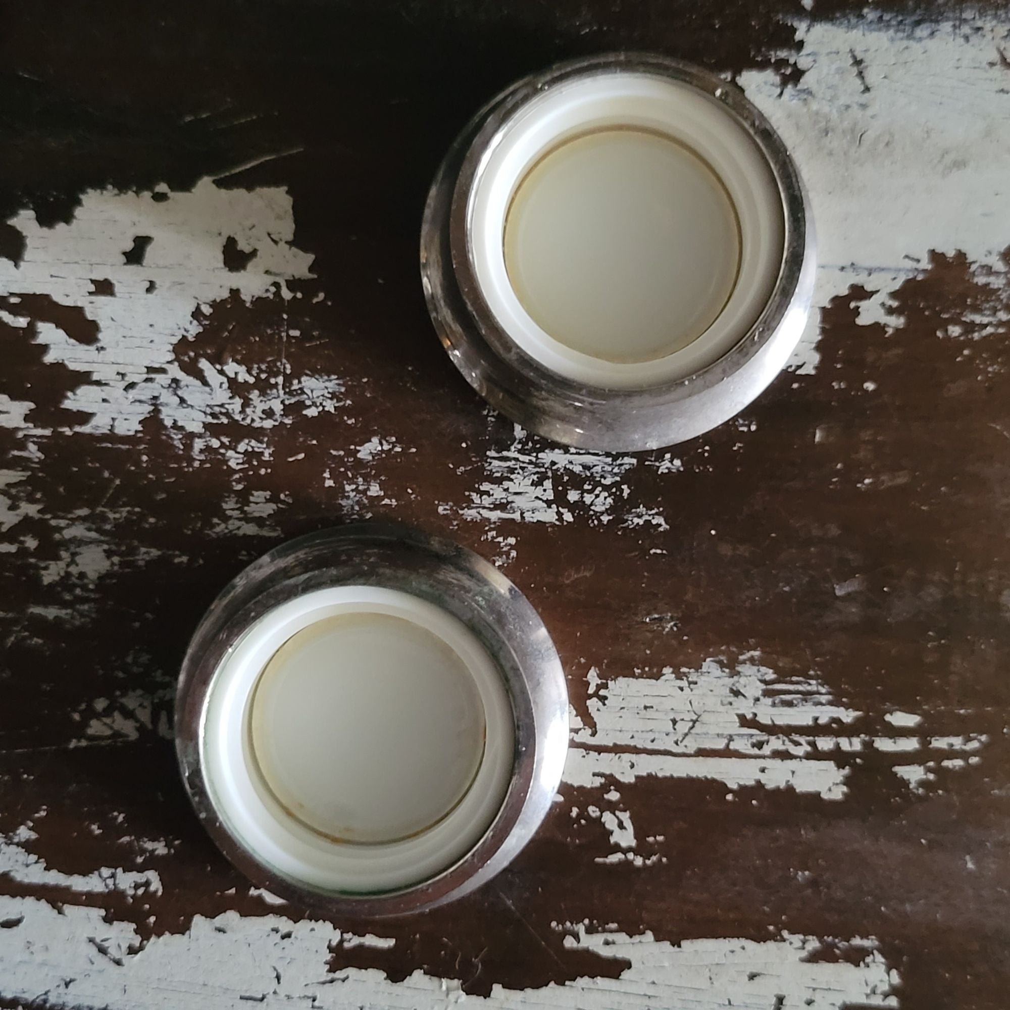 Vtg Ralph Lauren Safari Climate Response Bottles Silver-Tone Lids Set Of 2 Empty