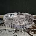 Vintage Mikasa Diamond Fire Wine Bottle Coaster, Pillar Candle Holder