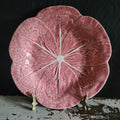 Bordallo Pinheiro Pink Cabbage Leaf Plate 9.125" Plate Wall Portugal *Chip