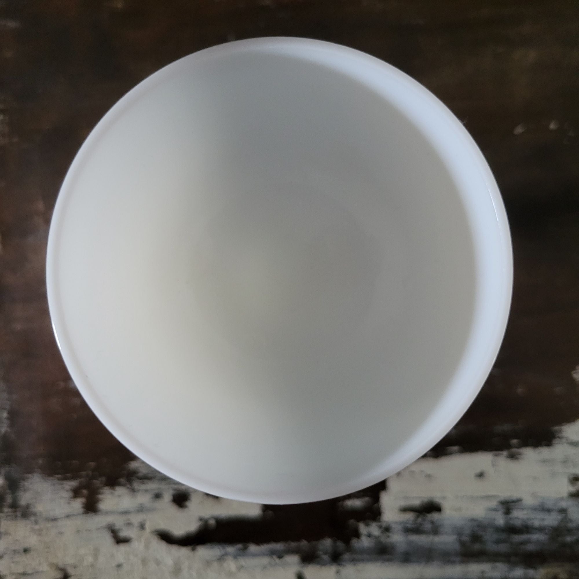Vintage Vallerysthal French White Opaline Water Goblet c 1930s France 5.25" 8 oz