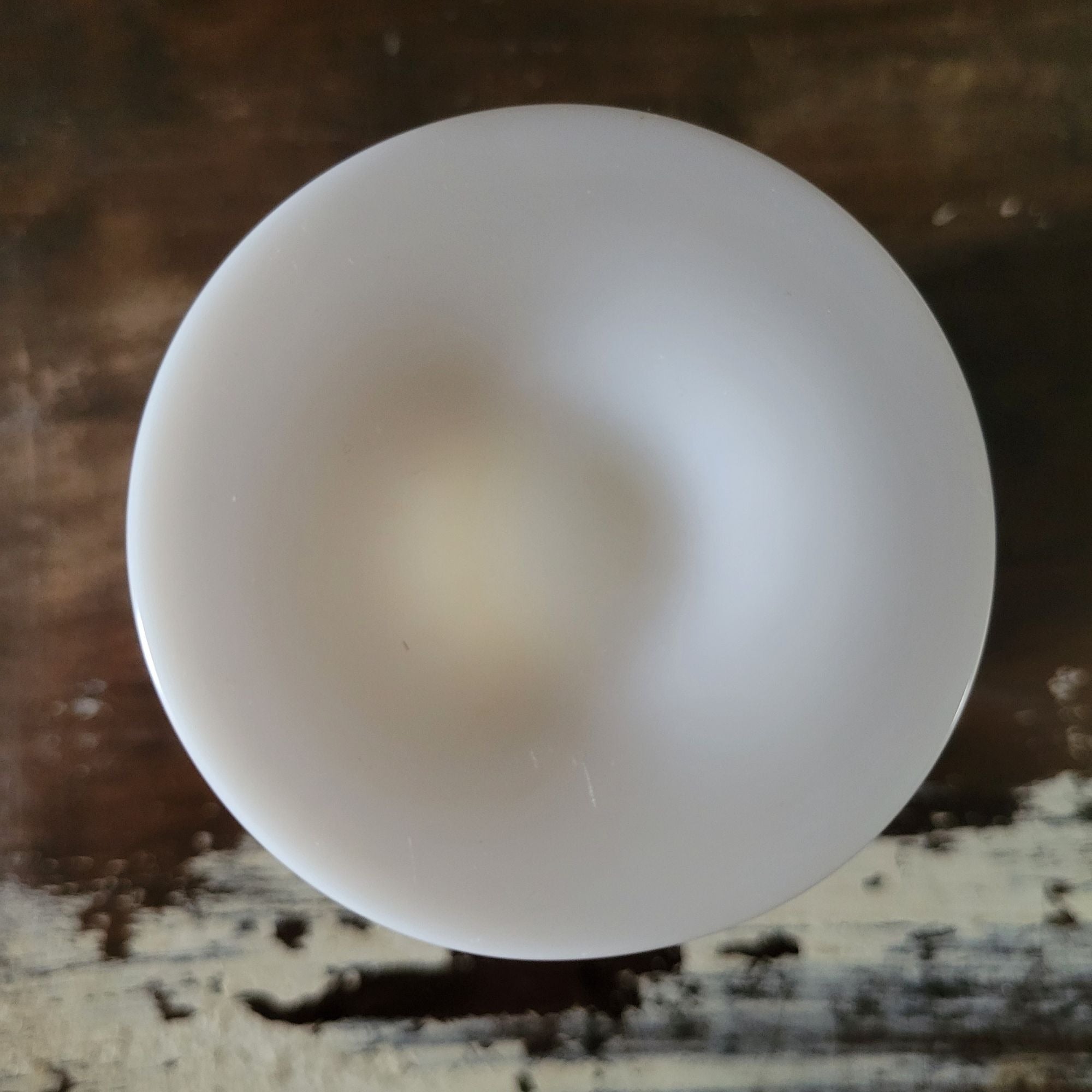 Vintage Vallerysthal French White Opaline Water Goblet c 1930s France 5.25" 8 oz