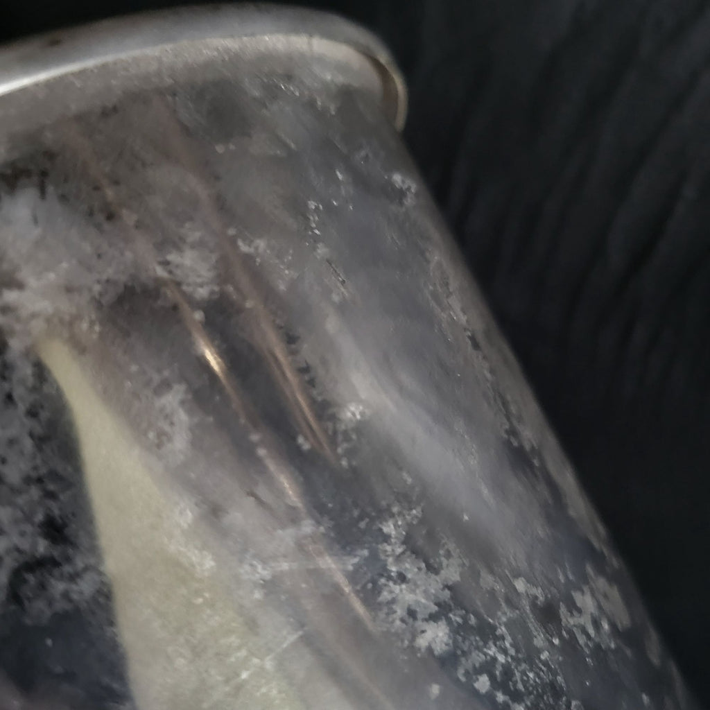 Sur La Table Ice Bucket Wine Bucket Weathered Silver-Tone Metal, Silver Cachepot