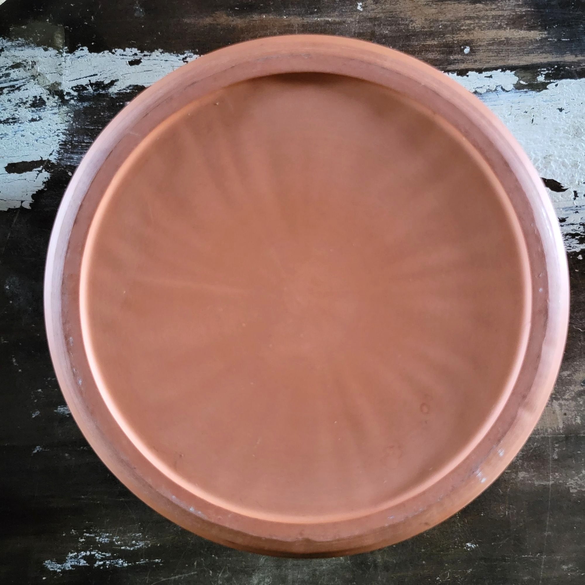 Henry Watson Pottery Suffolk Terracotta Onion Keeper With Wooden Lid