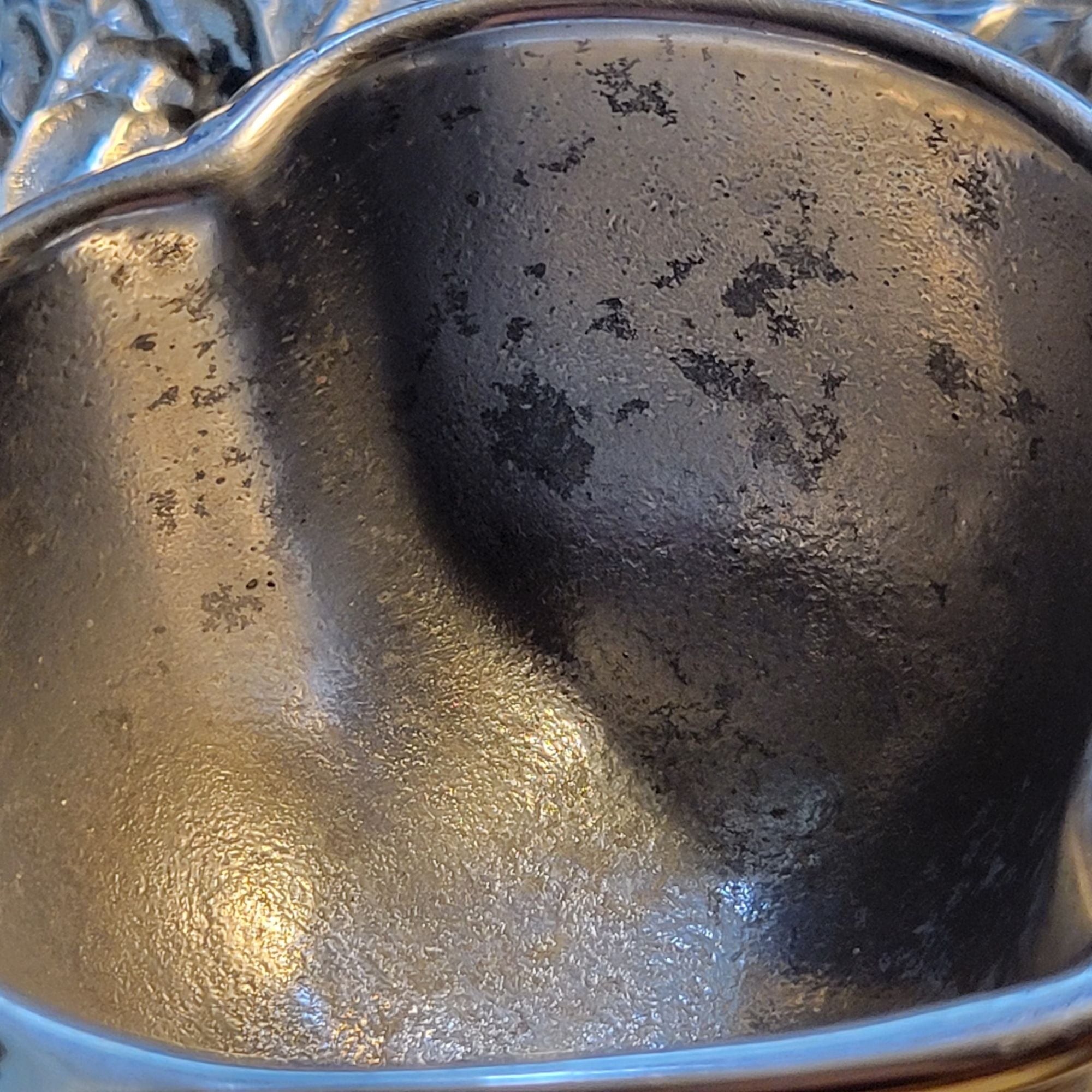 Vintage Wilton Armetale Chip & Dip Cabbage Leaf Serving Bowl Pewter