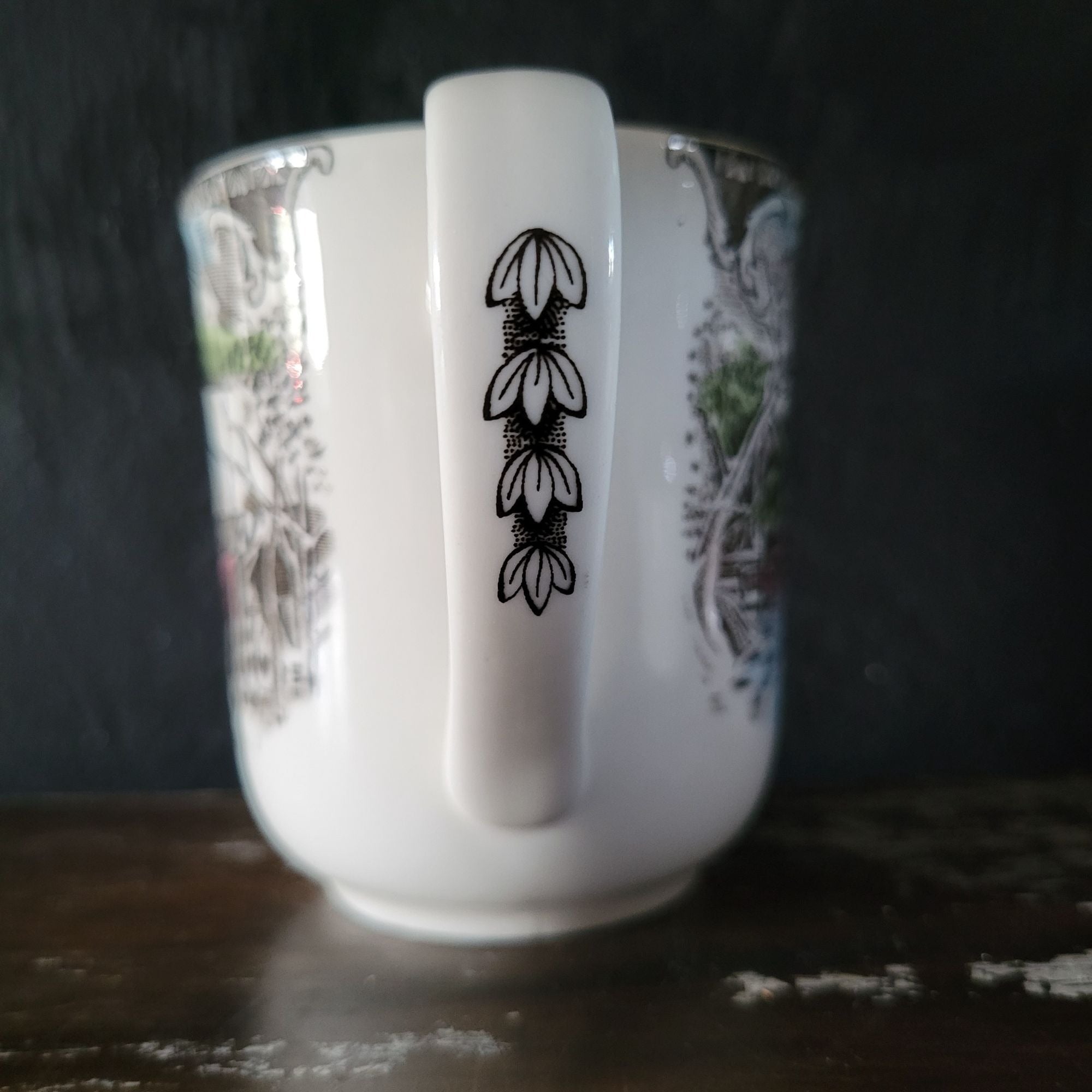Vintage Johnson Brothers The Friendly Village Coffee Mug "The Covered Bridge"
