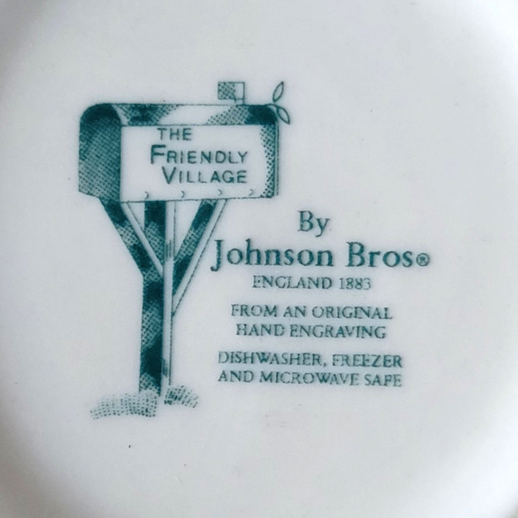 Vintage Johnson Brothers The Friendly Village Coffee Mug "The Covered Bridge"