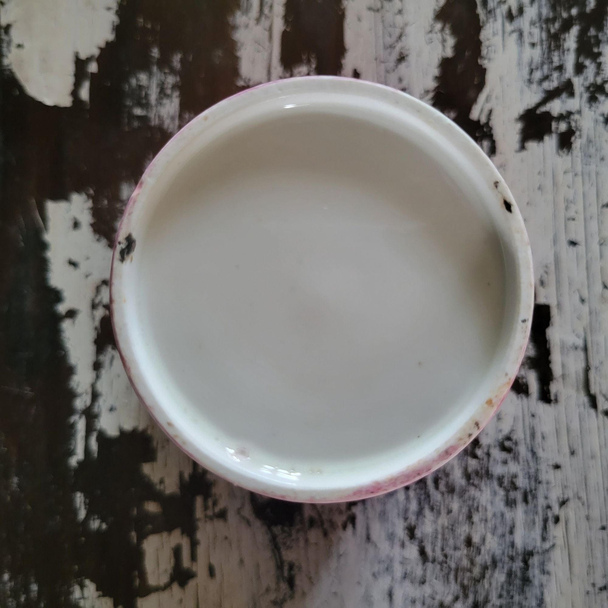 Victorian Pink Porcelain Souvenir Cup Gold Trim "A Present From A Friend"