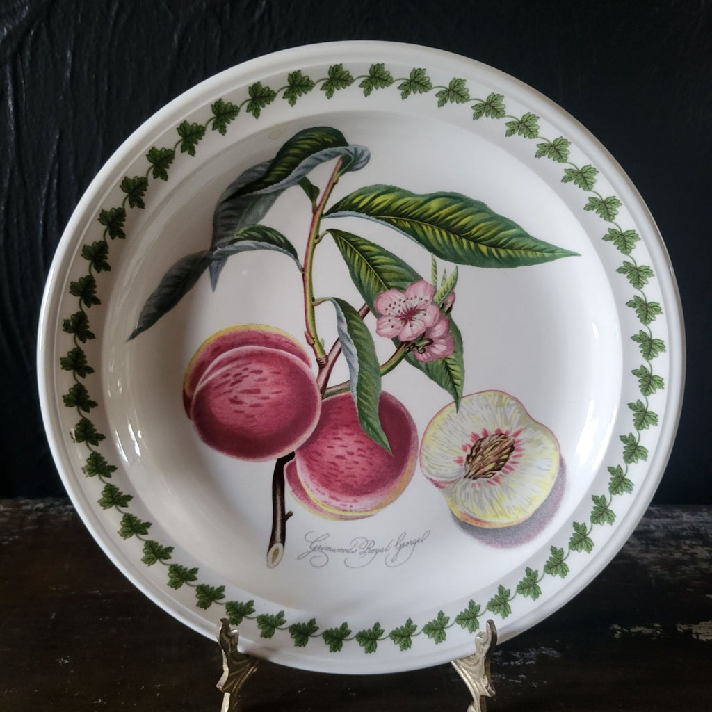 Portmeirion Pomona Plate Grimwood’s Royal George Peach 8.5" Botanical Plate