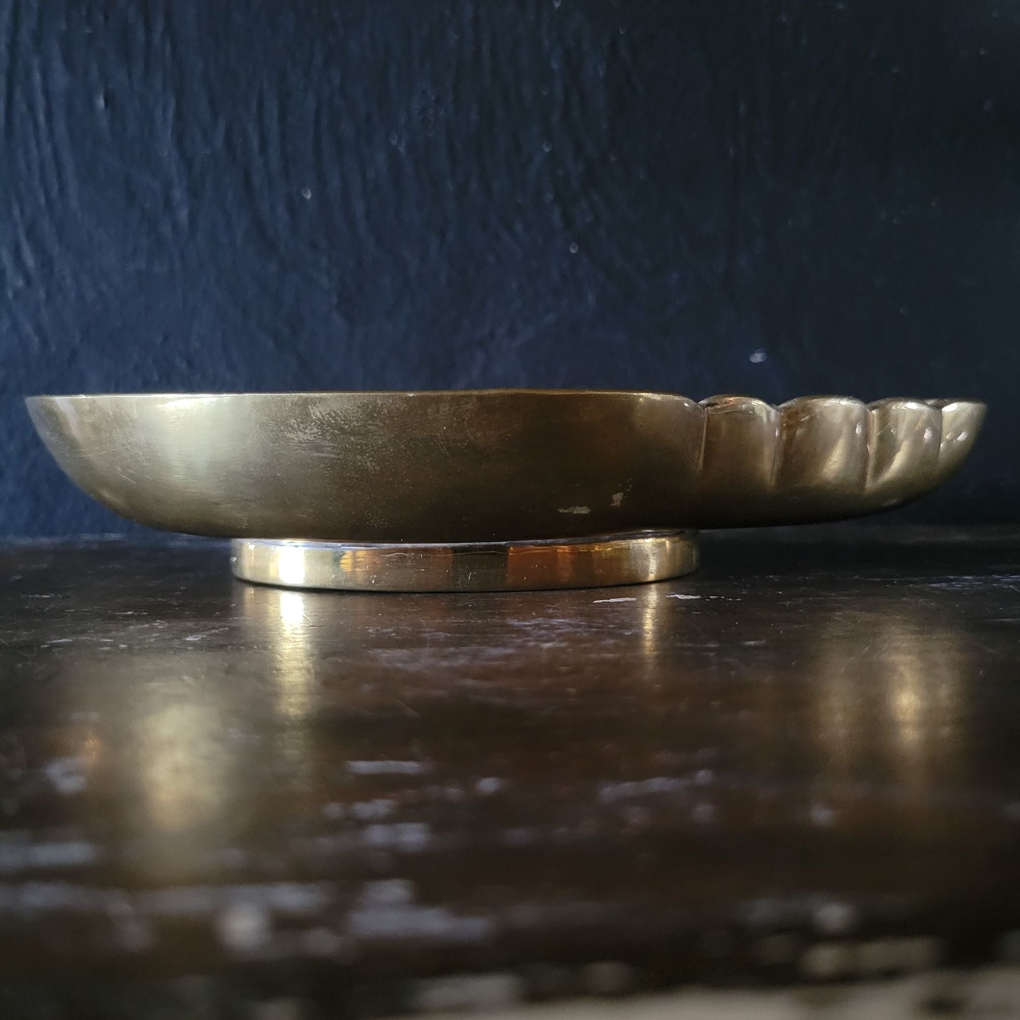 Vintage Brass Shell Shaped Dish Brass Trinket Dish