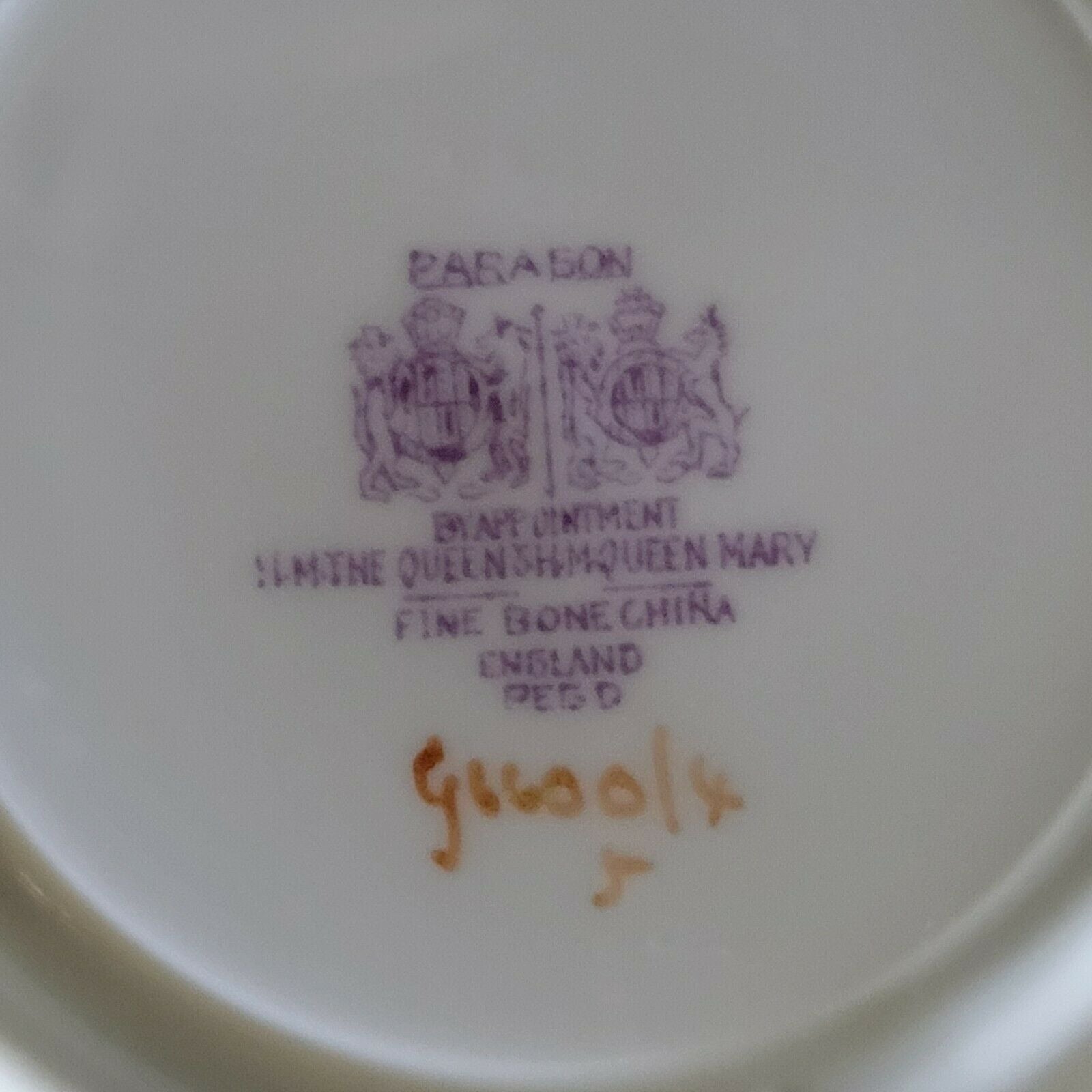 Paragon Double Warrant Pink Teacup & Saucer Duo with Hand-Painted Pansies c1940s