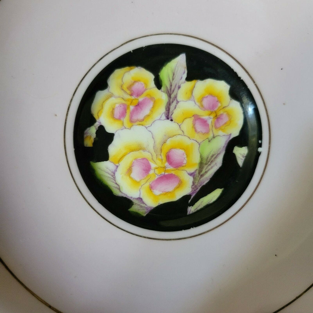 Paragon Double Warrant Pink Teacup & Saucer Duo with Hand-Painted Pansies c1940s