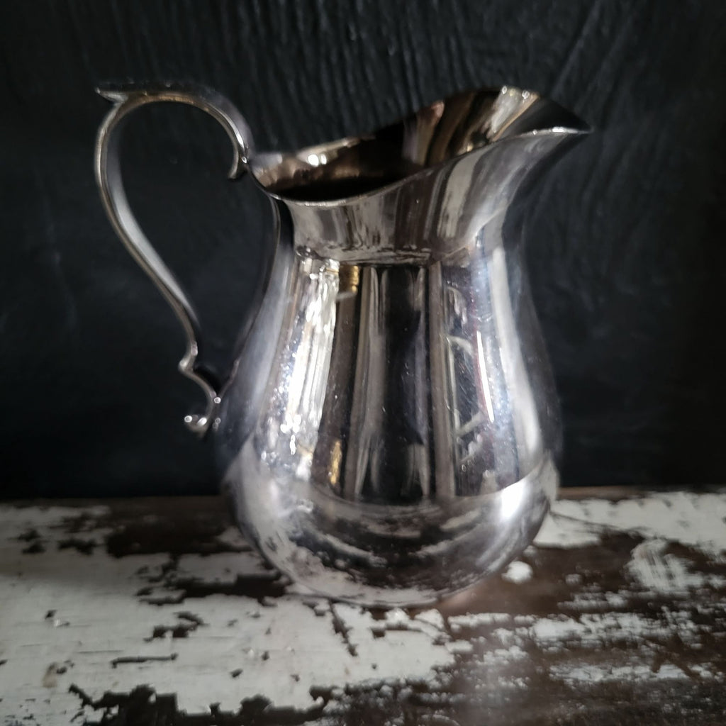 Vintage Reed & Barton #967 Silverplate Pitcher, Creamer, Jug - 16 oz