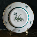 Vintage Royal Bayreuth Teal Tulip Salad Plate 7.5" Floral Design Gold Trim