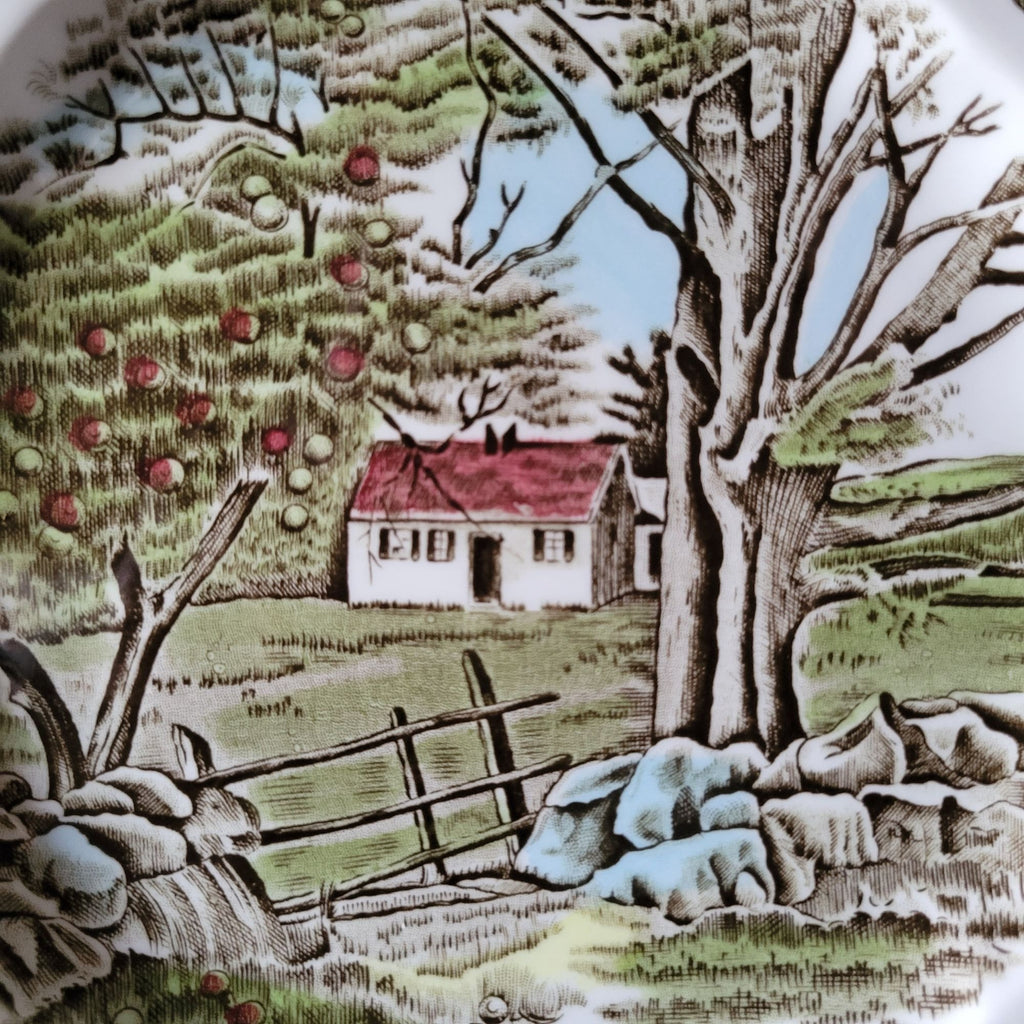 Vintage Johnson Brothers The Friendly Village Salad Plate "The Stone Wall"