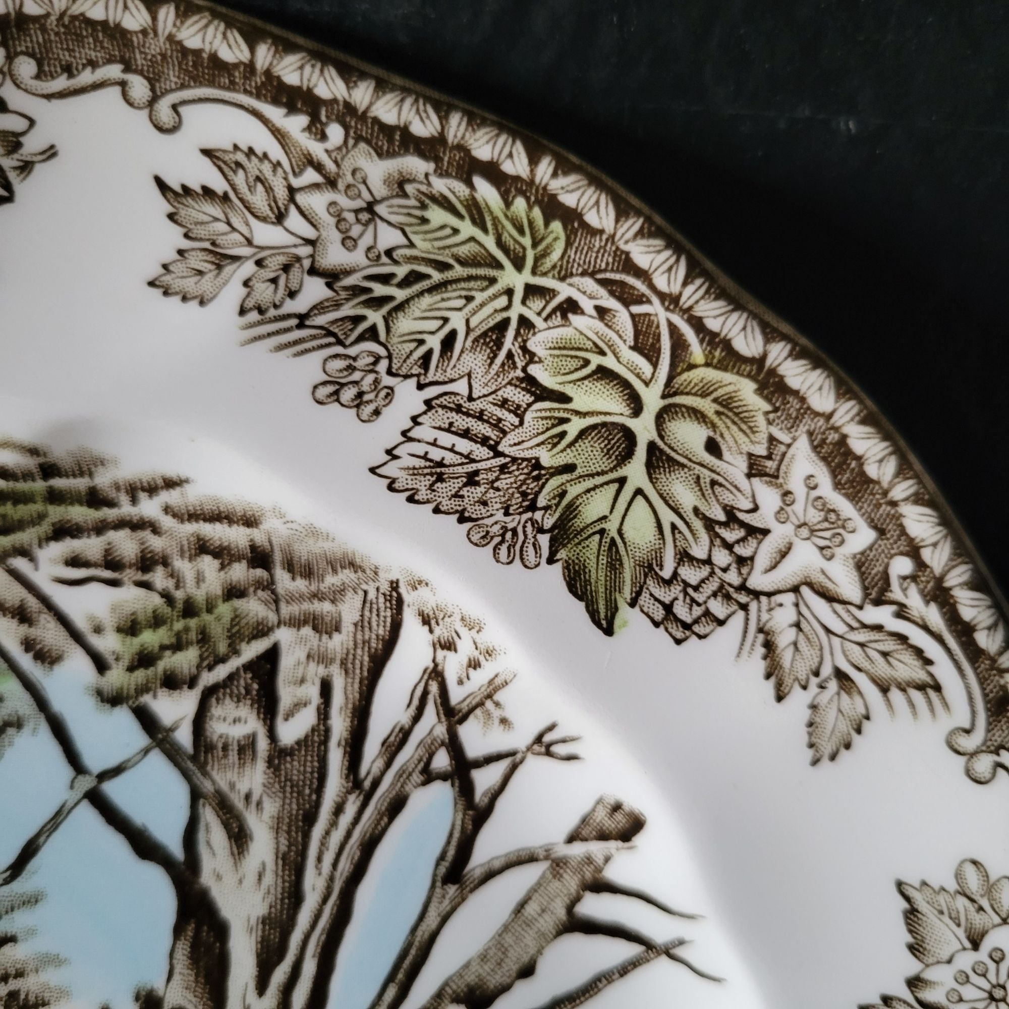 Vintage Johnson Brothers The Friendly Village Salad Plate "The Stone Wall"