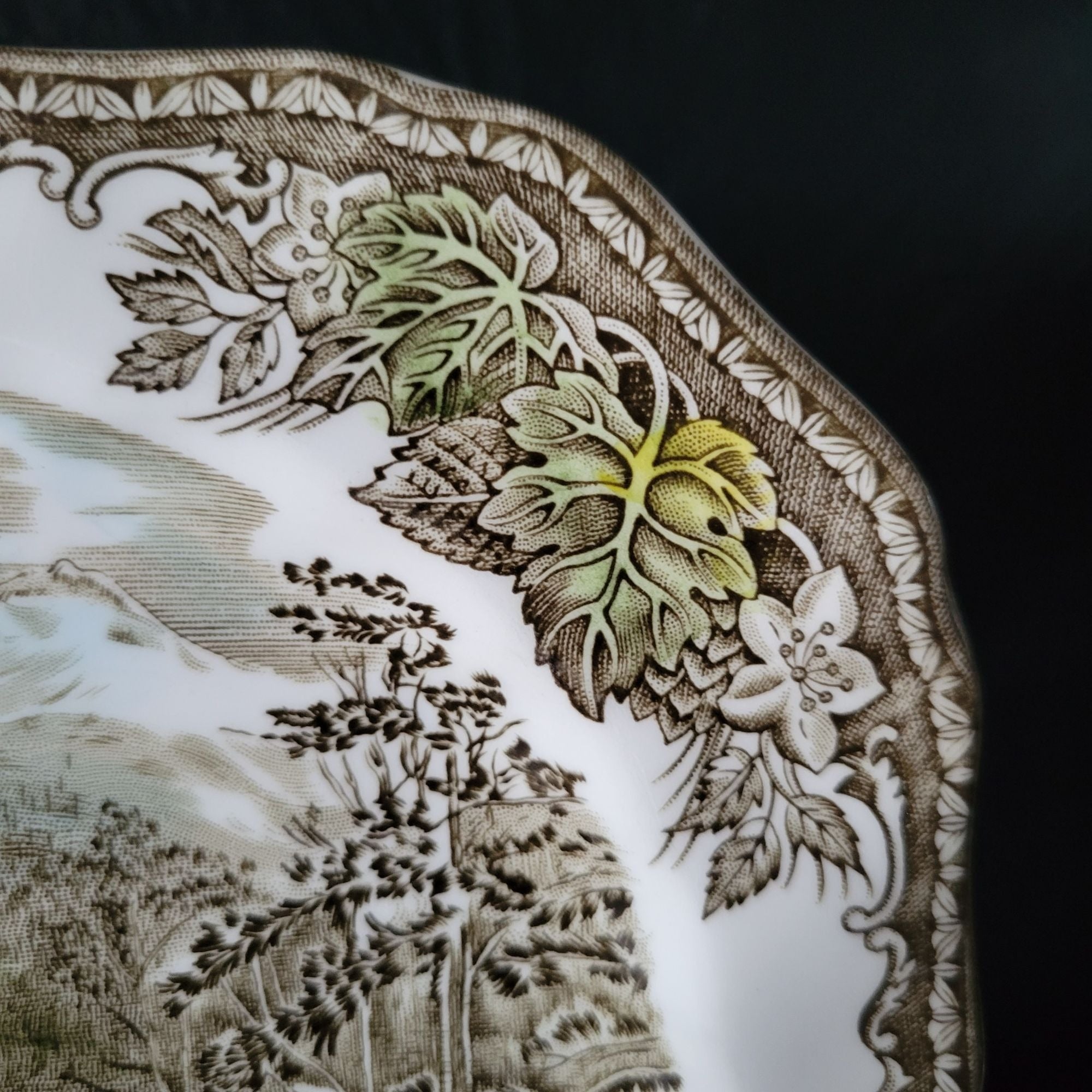Johnson Brothers The Friendly Village Square Salad Plate "The Covered Bridge"