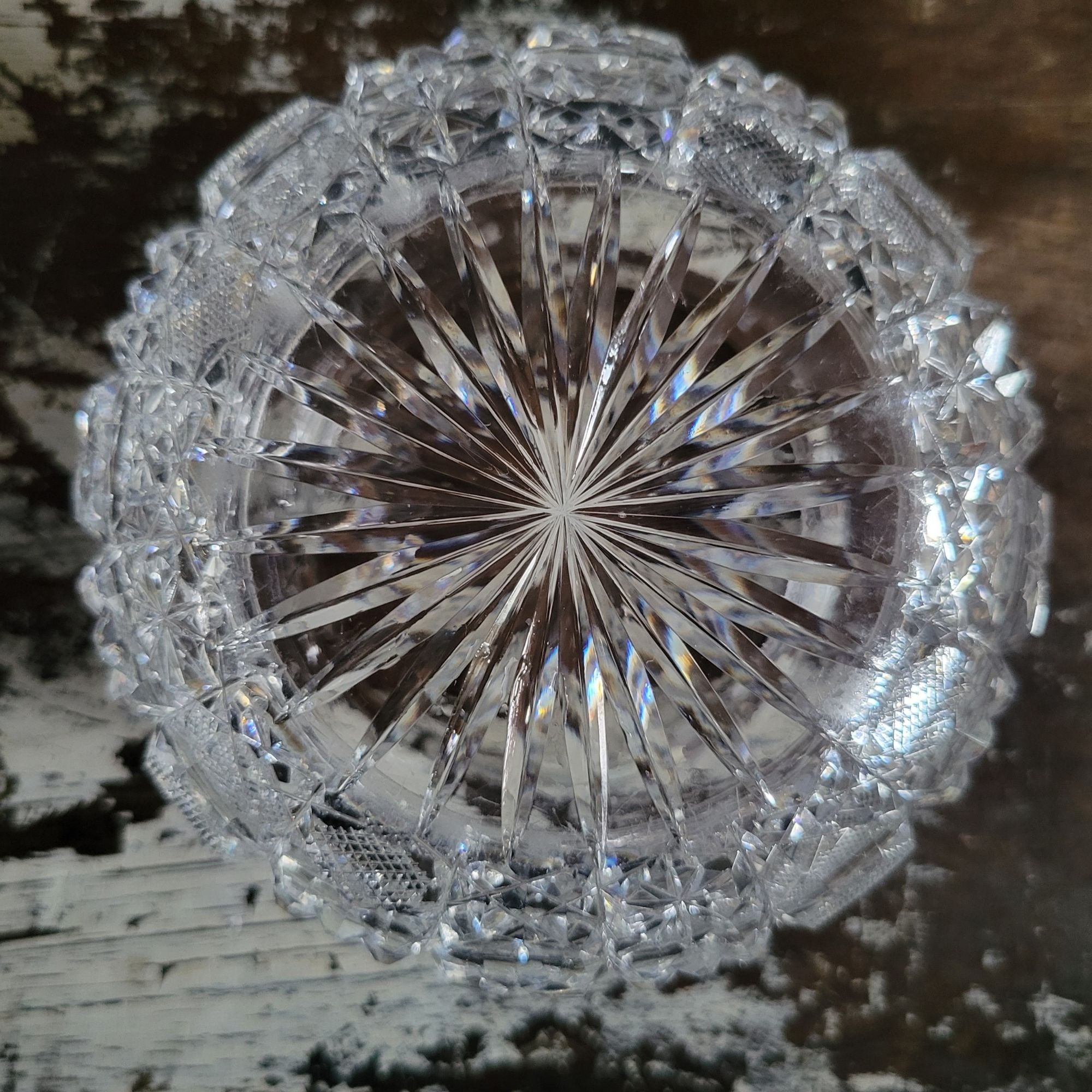 Vintage Gorham Crystal Vanity Jar With Silverplate Repoussé Rose Design Lid