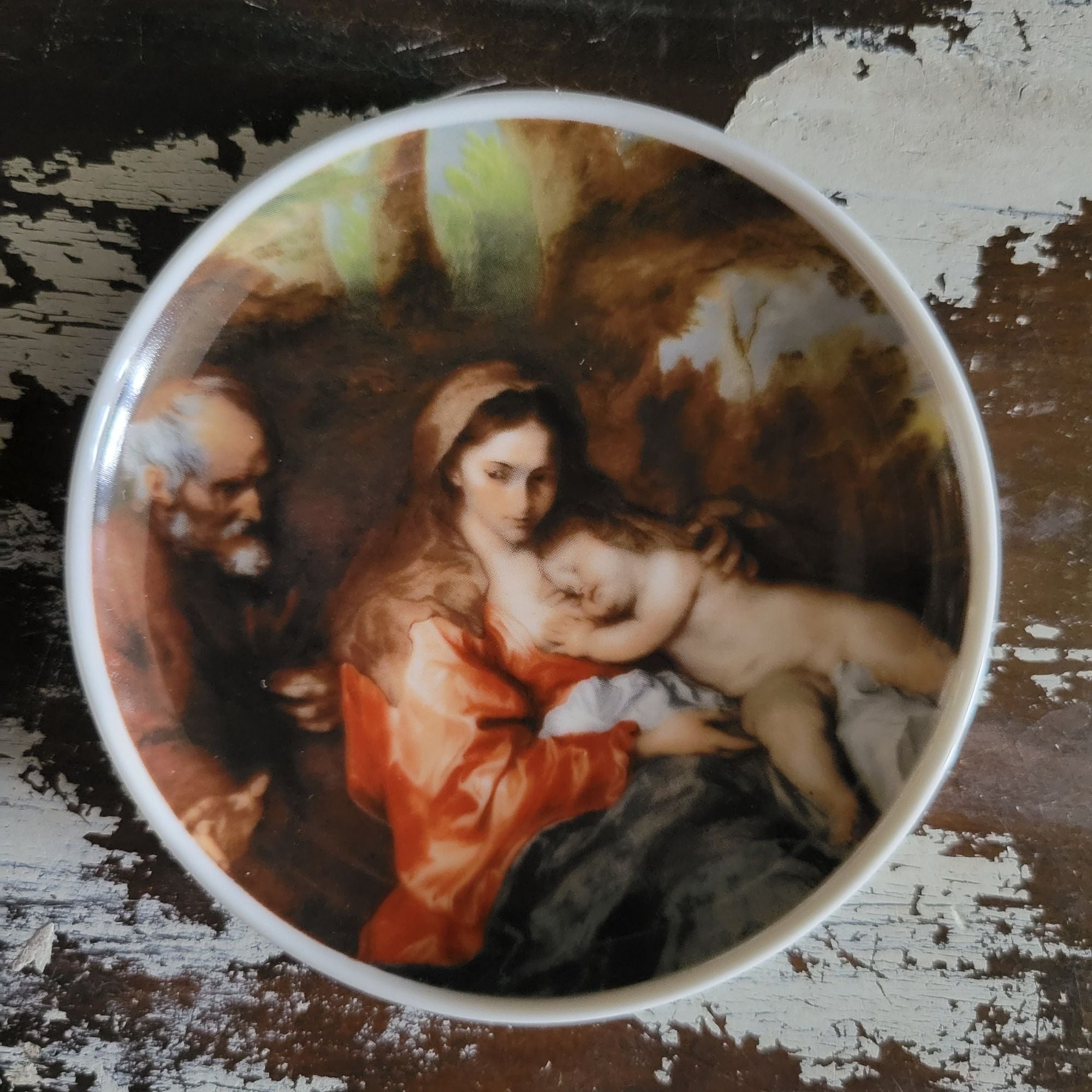 AK Kaiser Germany Set Of 3 Porcelain Wall Plate Coasters With Artistic Portraits