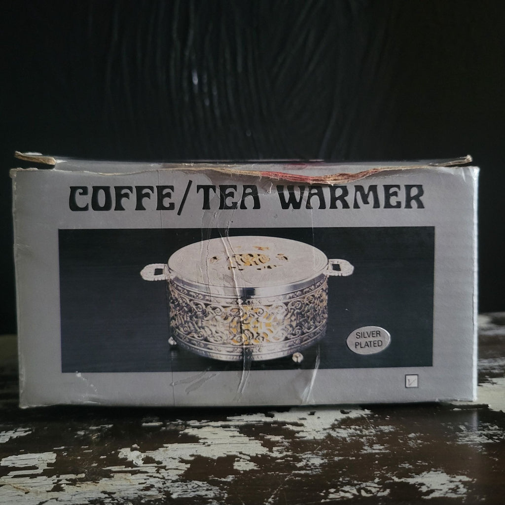Vintage Metal Teapot Warmer with Votive Candleholder, Vintage Votive Pot Warmer