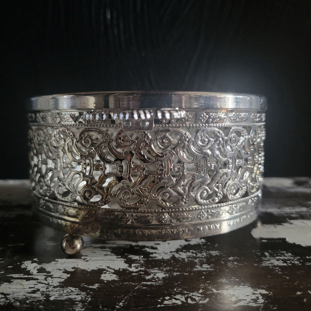 Vintage Metal Teapot Warmer with Votive Candleholder, Vintage Votive Pot Warmer