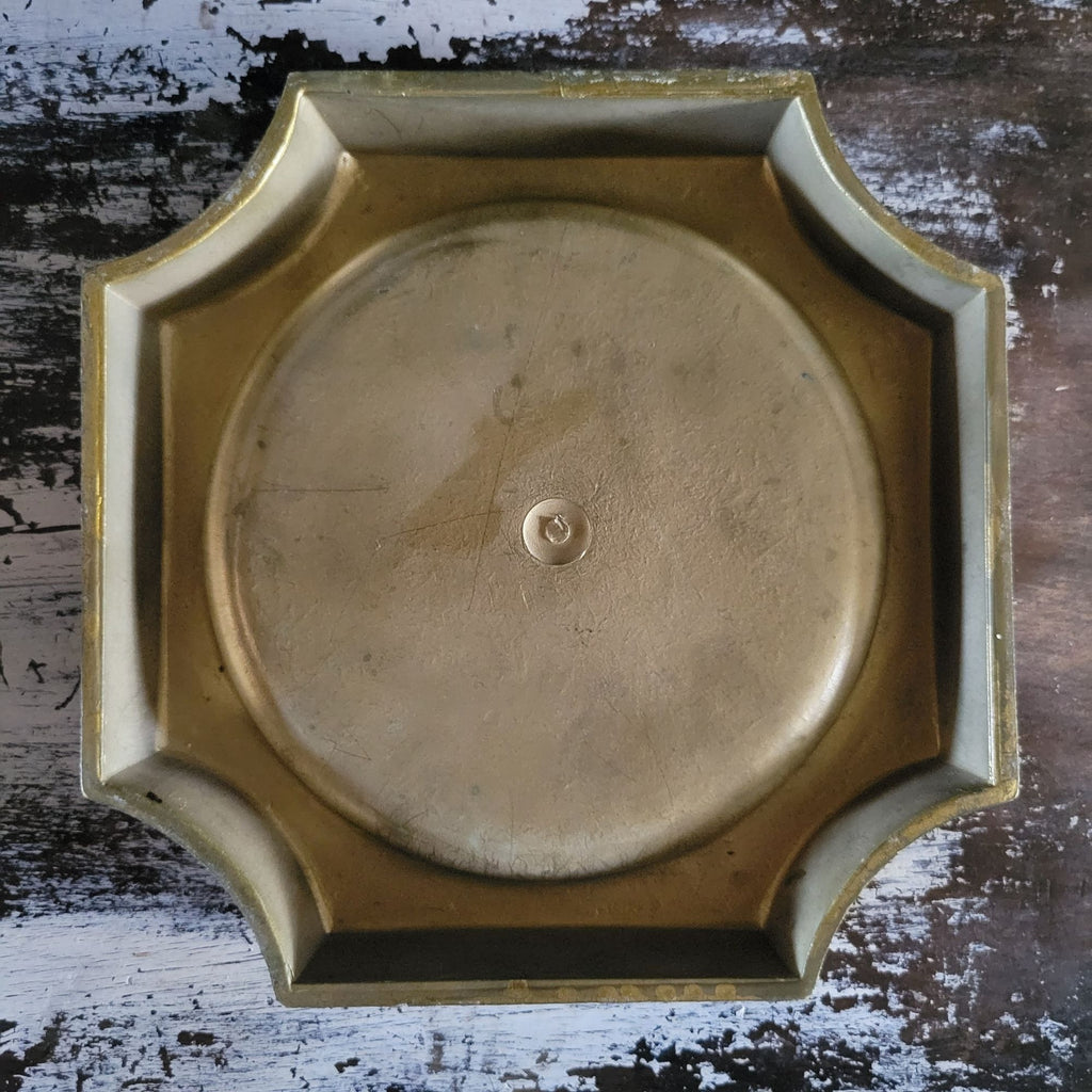Vintage Italian Florentine Octagonal Catchall Dish Baroque Design Plastic *Read
