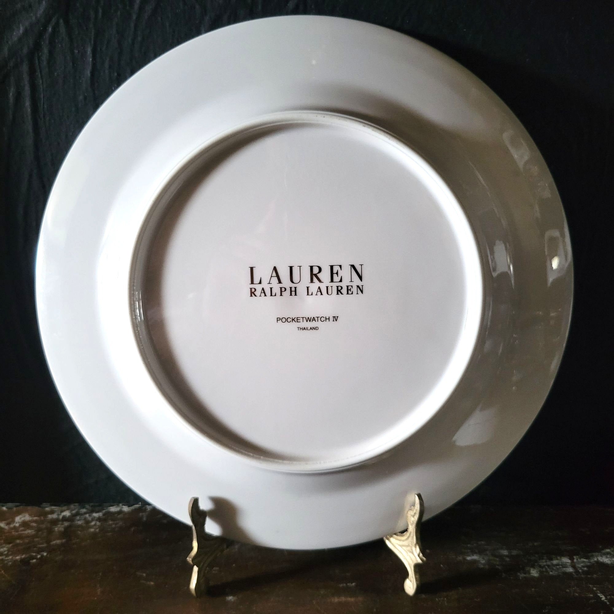 Discontinued Lauren Ralph Lauren Pocketwatch IV Clock Plate 9.125", Plate Wall