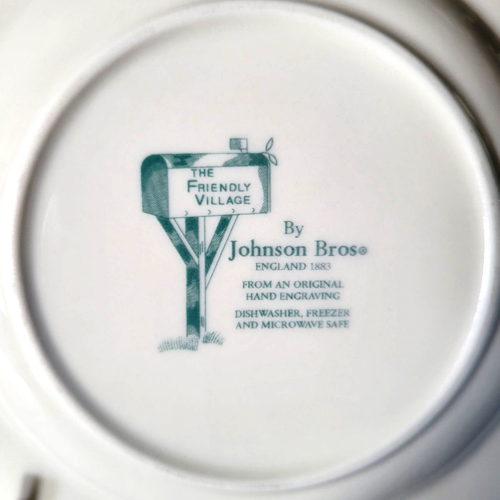Johnson Brothers The Friendly Village Bread Plate "Sugar Maples" Blue Backstamp