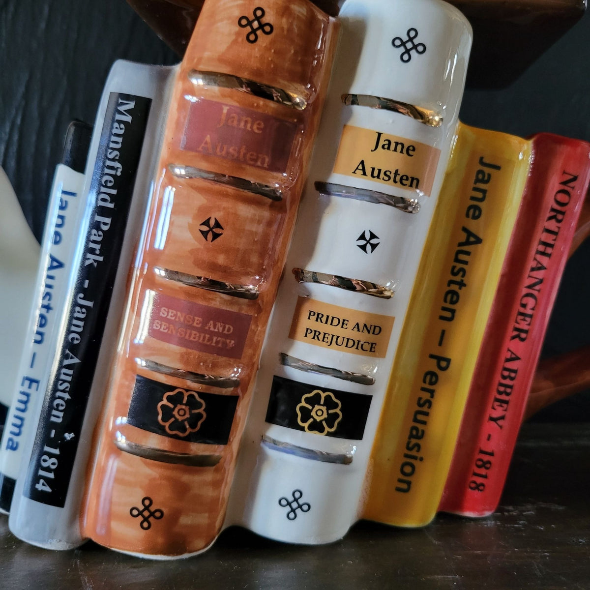 Carters Of Suffolk Jane Austen Books Decorative Teapot, Book Lover Gift