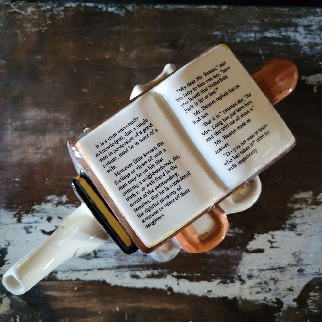 Carters Of Suffolk Jane Austen Books Decorative Teapot, Book Lover Gift