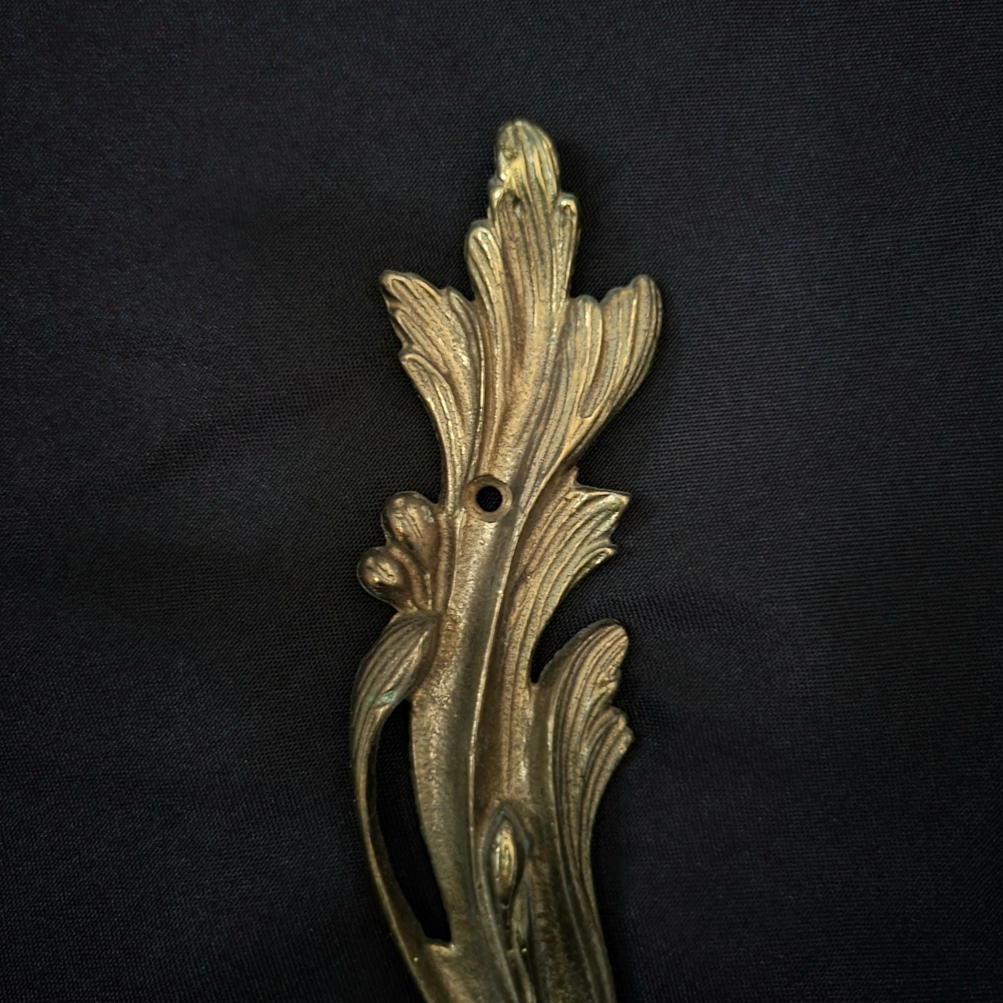 Vintage Brass Wall Sconce French Baroque Candleholder Chateaucore 2-Arm