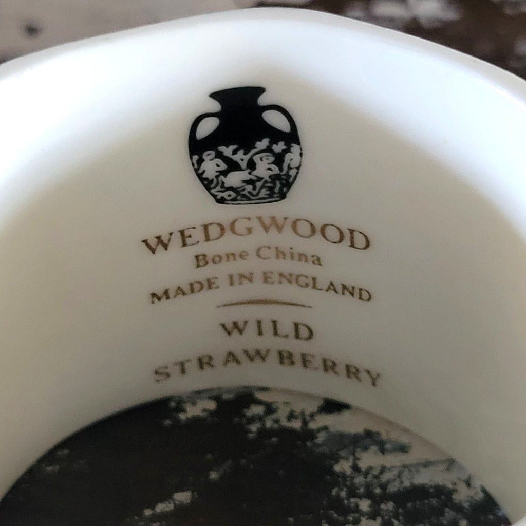 Vtg Wedgwood Wild Strawberry Bone China Napkin Rings Set Of 3 Made In England