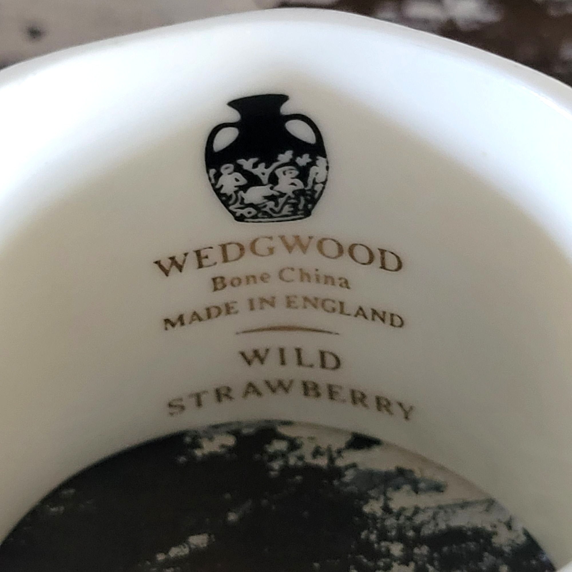 Vtg Wedgwood Wild Strawberry Bone China Napkin Rings Set Of 3 Made In England