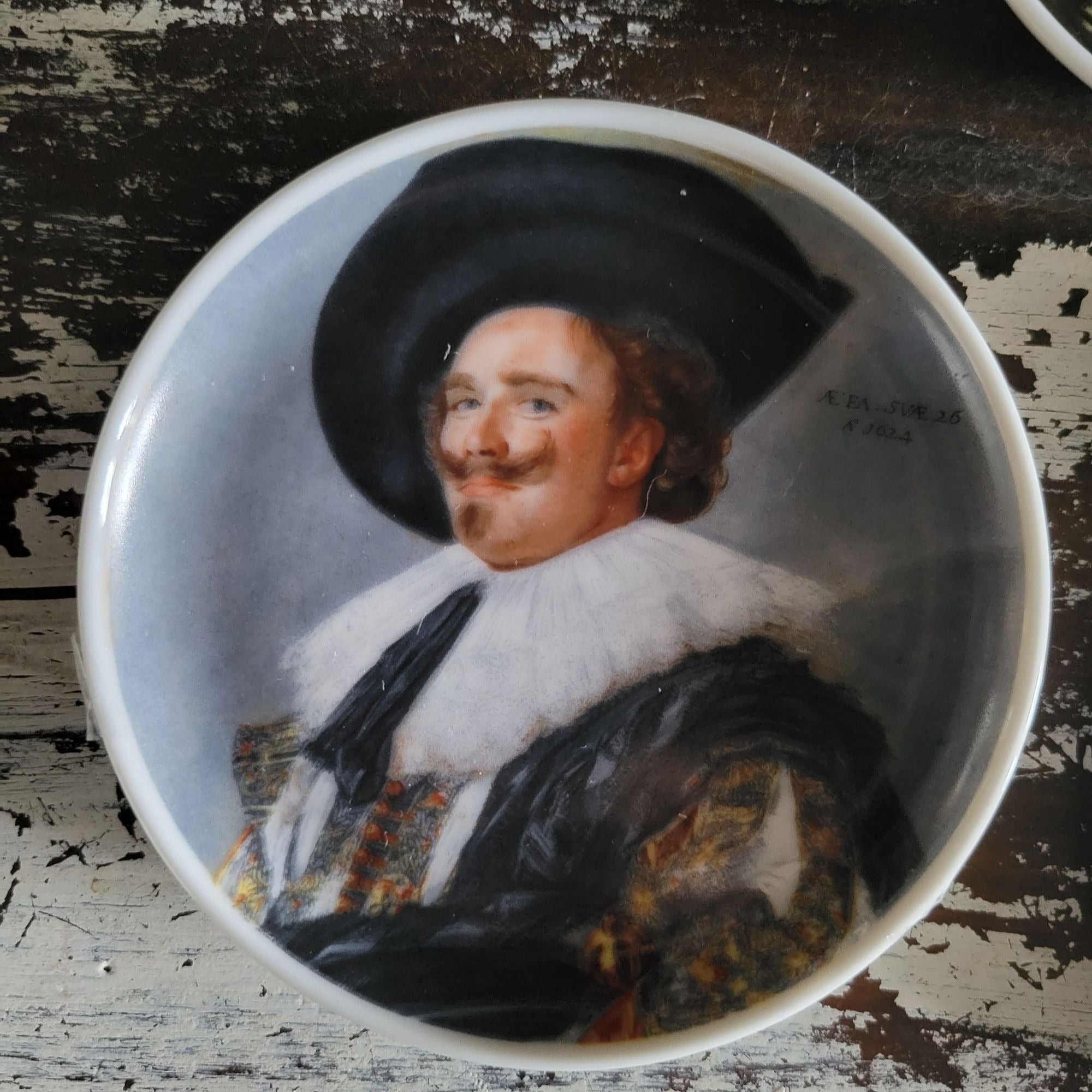 AK Kaiser Germany Set Of 3 Porcelain Wall Plate Coasters With Artistic Portraits