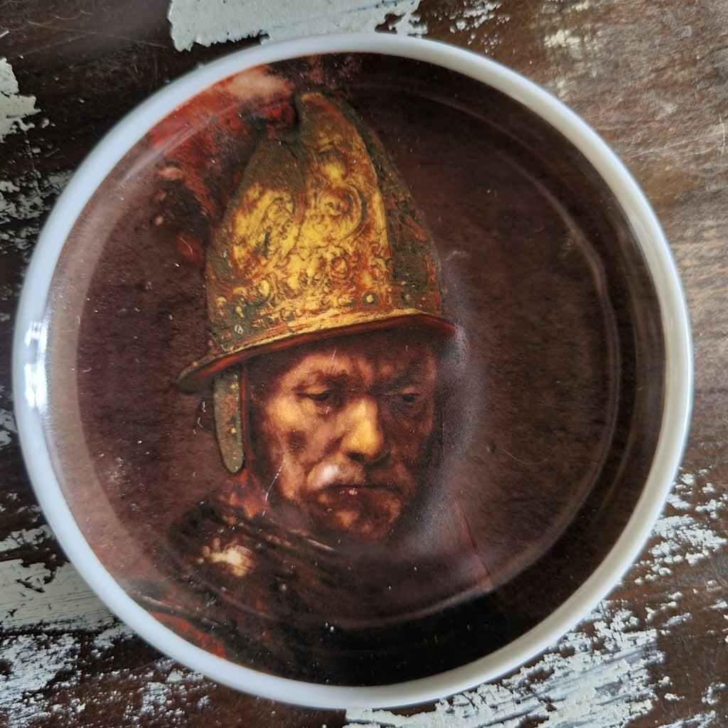 AK Kaiser Germany Set Of 3 Porcelain Wall Plate Coasters With Artistic Portraits