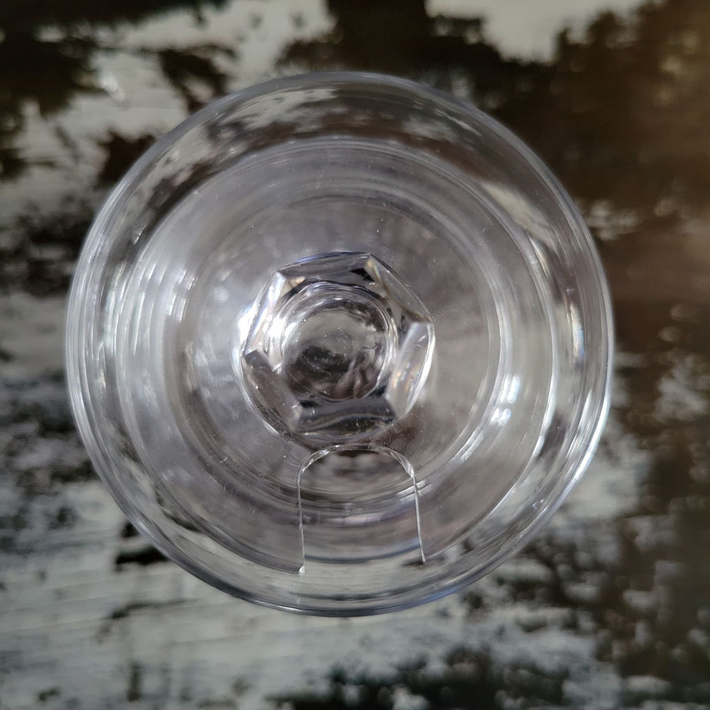 Vintage Galway Crystal Jam/ Jelly / Condiment Jar With Lid and Silverplate Spoon