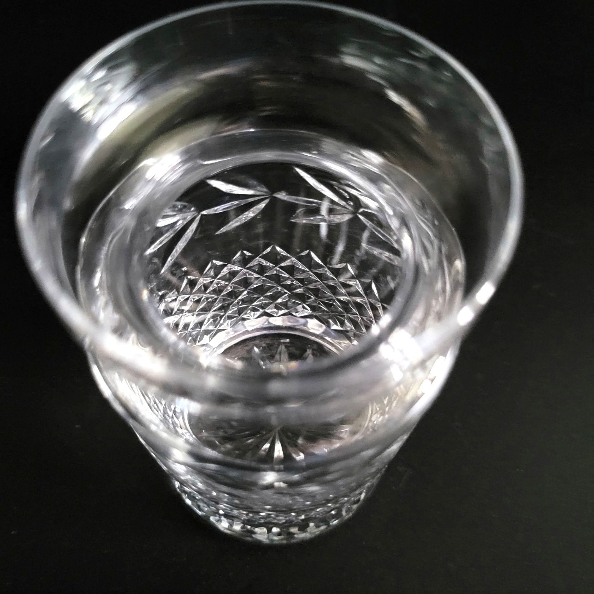 Vintage Galway Crystal Jam/ Jelly / Condiment Jar With Lid and Silverplate Spoon