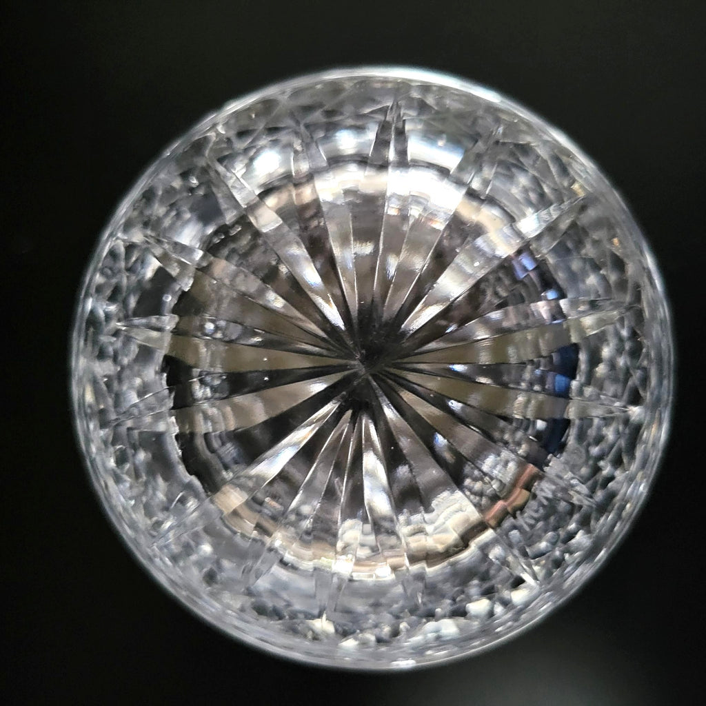 Vintage Galway Crystal Jam/ Jelly / Condiment Jar With Lid and Silverplate Spoon