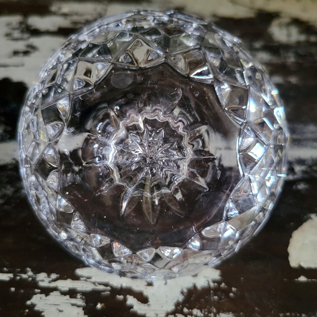 Vintage Gorham Fairfax Ring Holder, Ring Dish, Glass Ring Holder