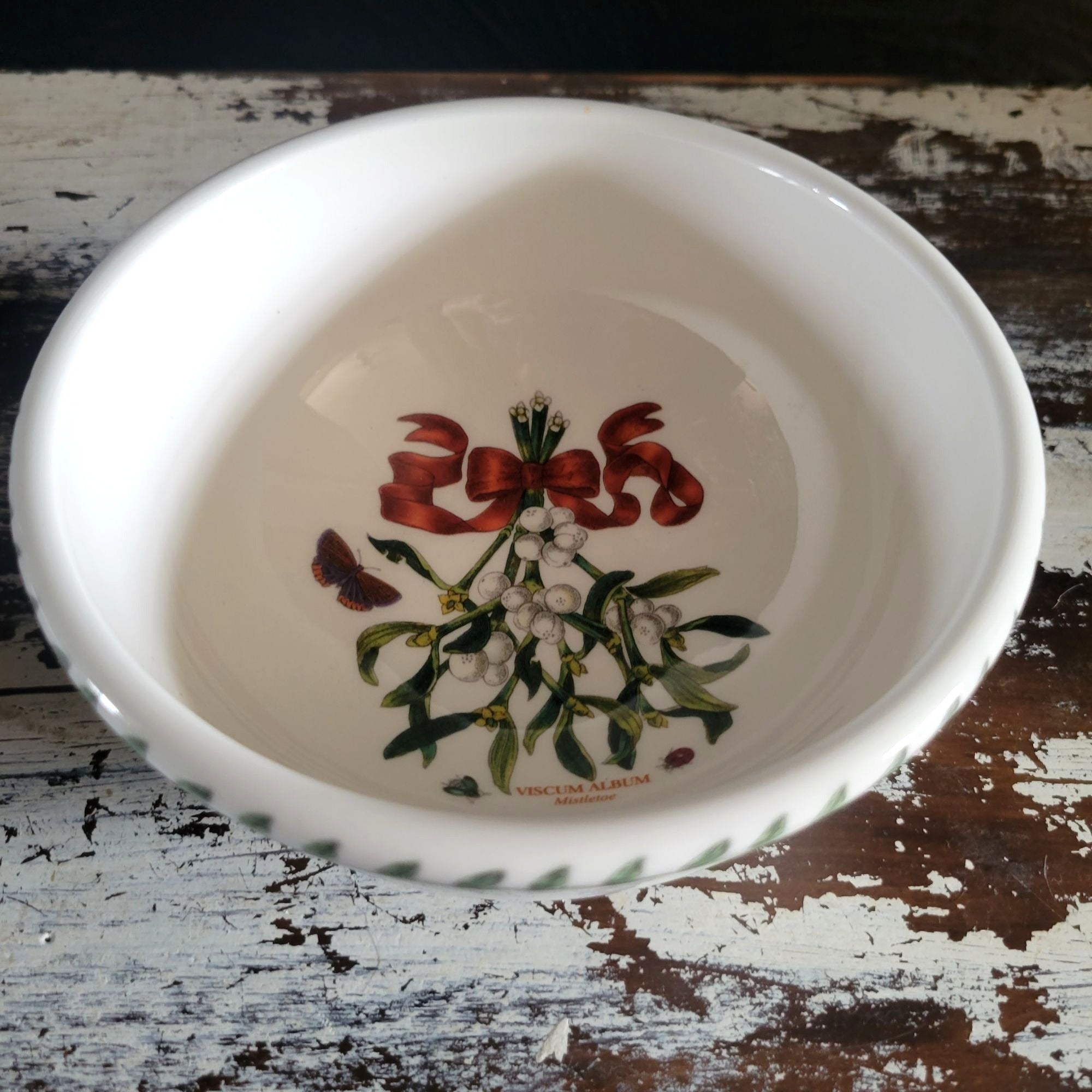 Portmeirion Botanic Garden Mistletoe Individual Salad Dessert Bowl 5.5"