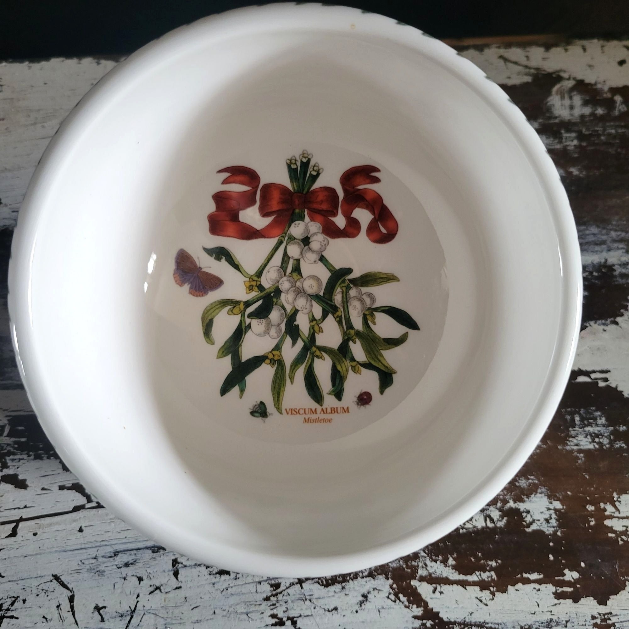 Portmeirion Botanic Garden Mistletoe Individual Salad Dessert Bowl 5.5"