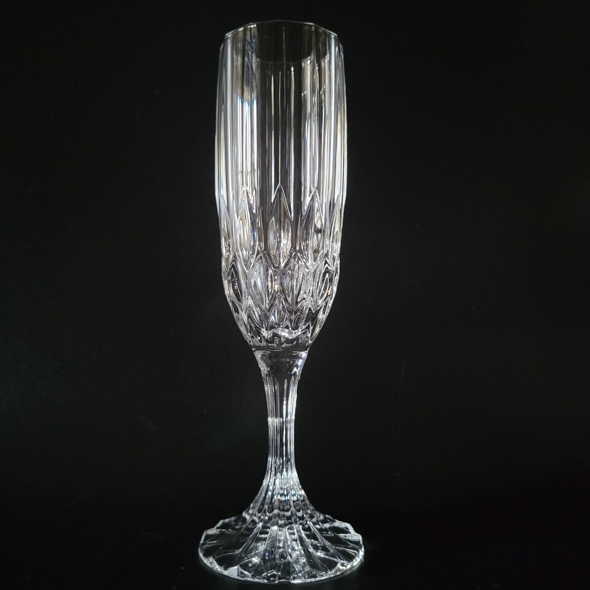 Vintage Cristal d'Arques Durand Bretagne Crystal Champagne Flute Vtg Stemware