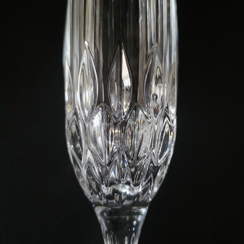 Vintage Cristal d'Arques Durand Bretagne Crystal Champagne Flute Vtg Stemware