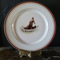 Antique Syracuse China OP Co. "Hiawatha In Canoe" 10.25" Dinner Plate