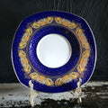 Bjorn Wiinblad Rosenthal Studio Line Christmas Saucer Cobalt Gold 1997
