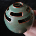 Job Negeim Green Glazed Cape Cod Studio Art Pottery Vase 3.75" Signed *Read
