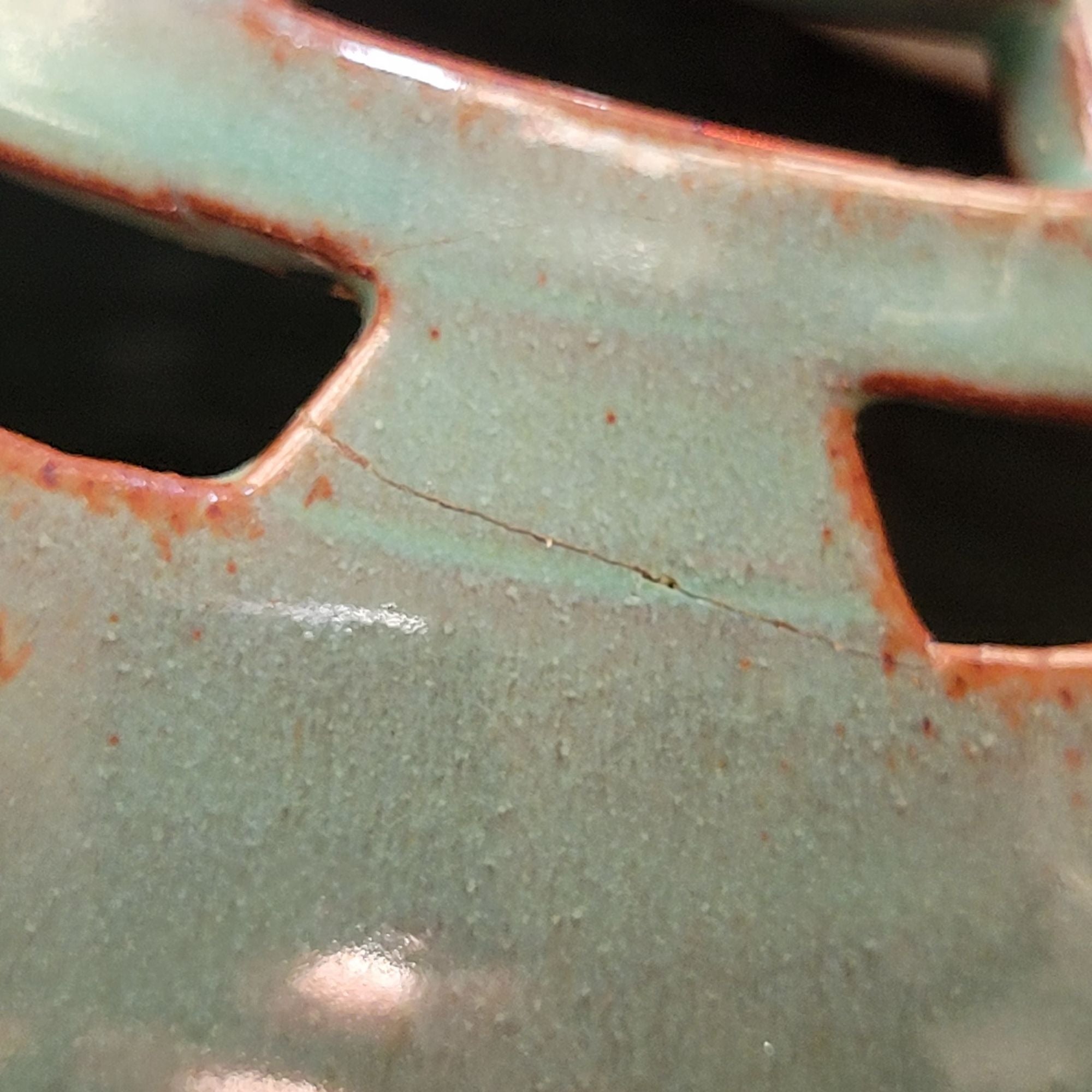 Job Negeim Green Glazed Cape Cod Studio Art Pottery Vase 3.75" Signed *Read